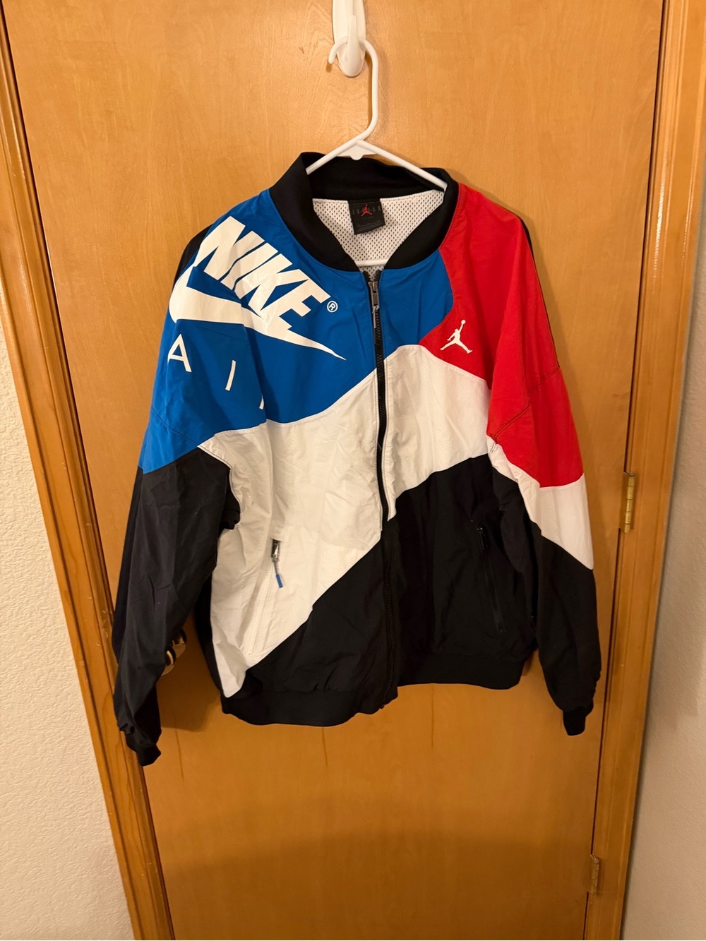 Jordan “What the 4s “ Windbreaker Jacket - Blue/Red/White/Black